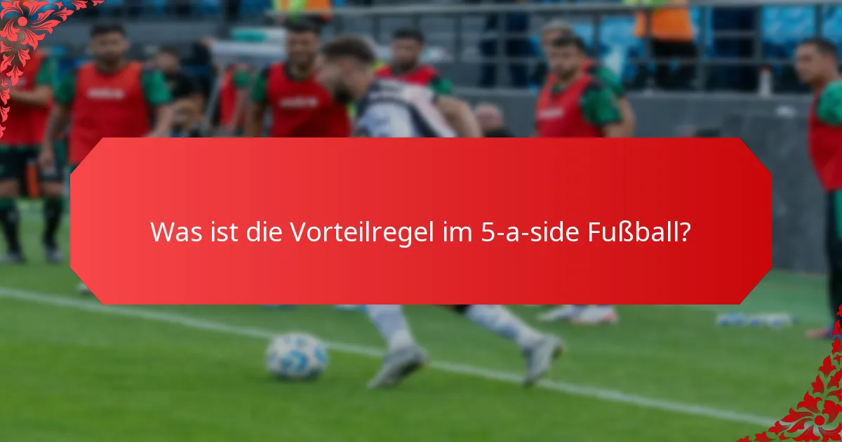 Was sind gelbe Karten im 5-a-side Fußball?