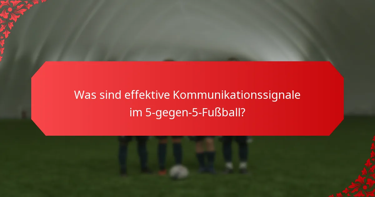 Welche Rollen und Verantwortlichkeiten hat ein Mannschaftskapitän im 5-gegen-5-Fußball?